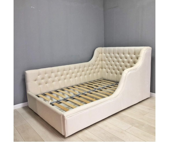 Мягкая кровать Мирабель с высокой боковиной фото от покупателей