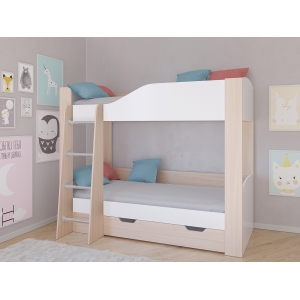 Кровать для детей с выдвижными ящиками