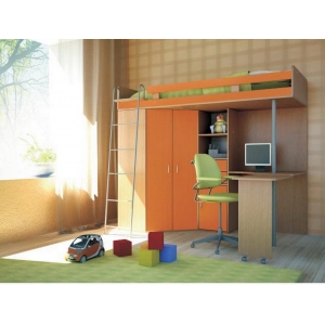 Детская мебель Орбита-1 ЛАЙТ (Корпус ольха) - мебель в детскую комнату, спальное место 200х80см