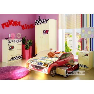 Детская мебель Фанки Авто + кровать машина Ниссан Жук 1