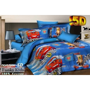 Детское постельное белье  Феррари, 1,5 спальный, поплин, 5D