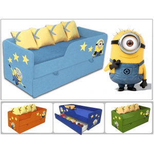Кровать-диван с выдвижным ящиком Миньоны арт 30006 