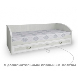 Кровать нижняя с дополнительным спальным местом, серия Классика
