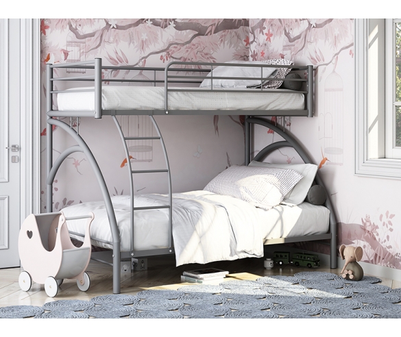 Металлическая кровать Виньола №2 - цвет корпуса серый