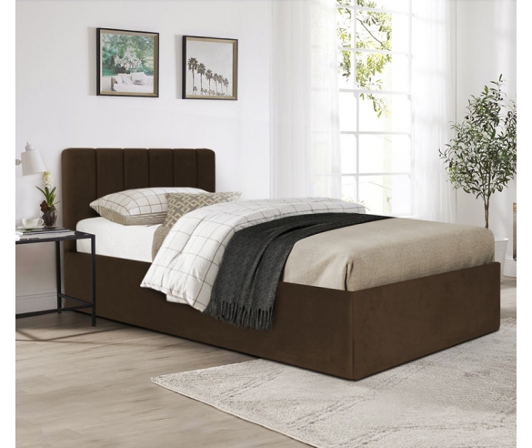 Кровать Соренто - цвет обивки коричневый