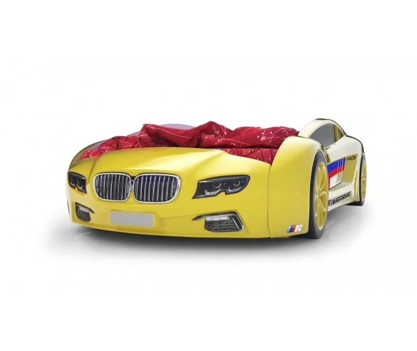 Roadster БМВ желтая вид спереди