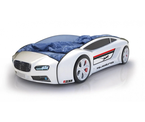 Кровать машина Roadster Ауди белая