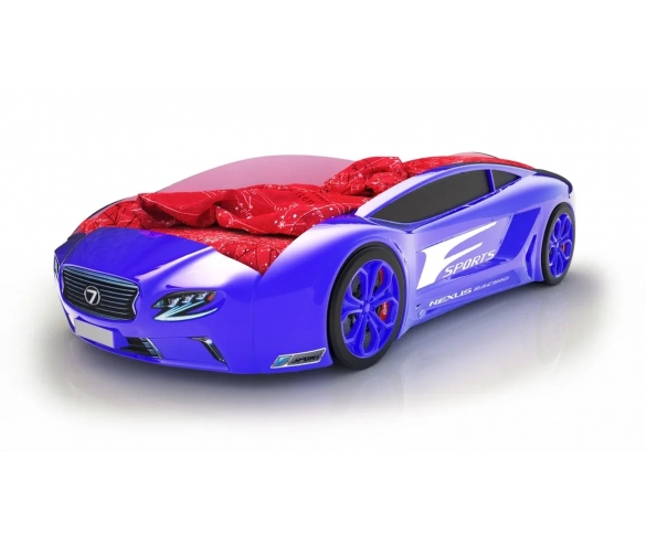 Кровать-машина Лексус синий