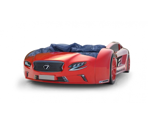 Кровать-машина Лексус красный вид спереди