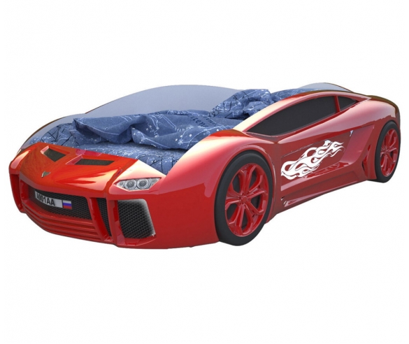 Красная кровать машина Ламборджини.