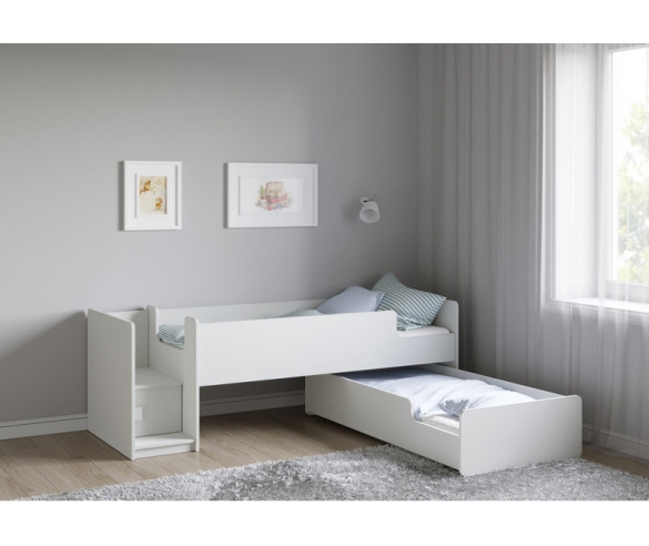 Двухъярусная кровать Легенда К302.41 в белом цвете