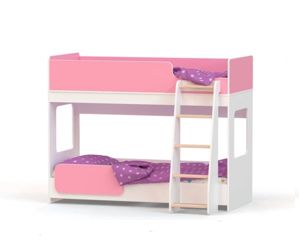 Кровать для двух детей Риджимми 4.2 розовый