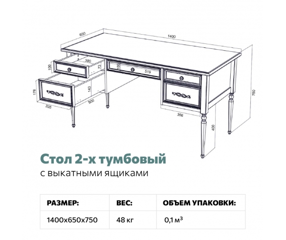 Стол Аврора  схема с размерами