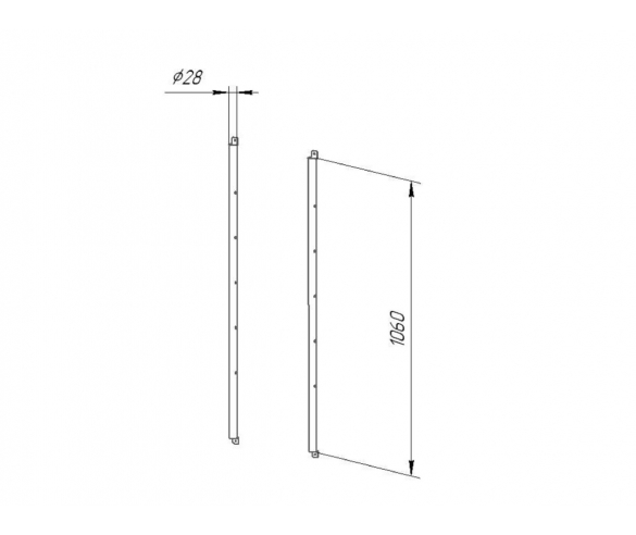 Рейлинг Хельга схема с размерами