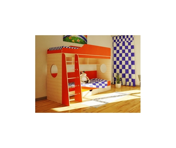 Двухъярусная кровать Орбита-2: мебель в детскую комнату