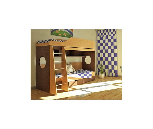 Детская кровать для двоих детей Орбита-5 - недорогая детская мебель