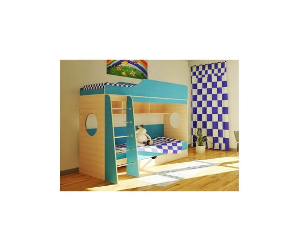 Двухярусная кровать Орбита-5 - мебель для двоих детей.
