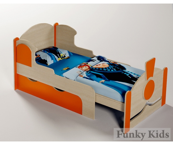 Детская кровать Вырастайка для детей с раздвижным спальнцым местом 