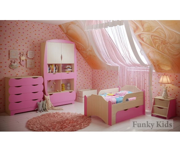 Комната для девочки с модульной мебелью серии Вырастайка 