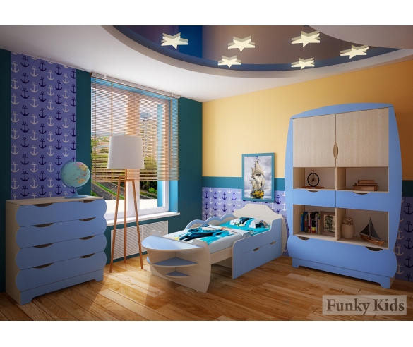 Модульная детская мебель серии Вырастайка с растущей кроватью на вырост