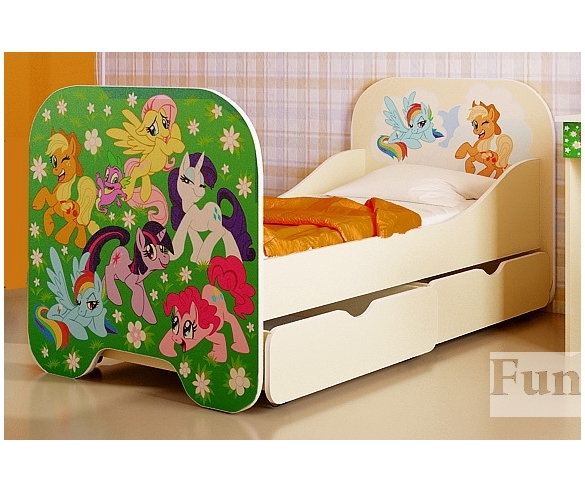 кровать детская со спальным местом Пони
