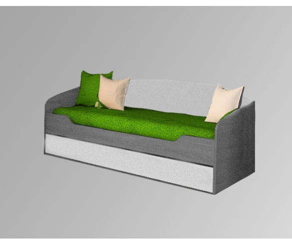 диванные подушки для диванов три штуки комплект+покрывало  зеленый