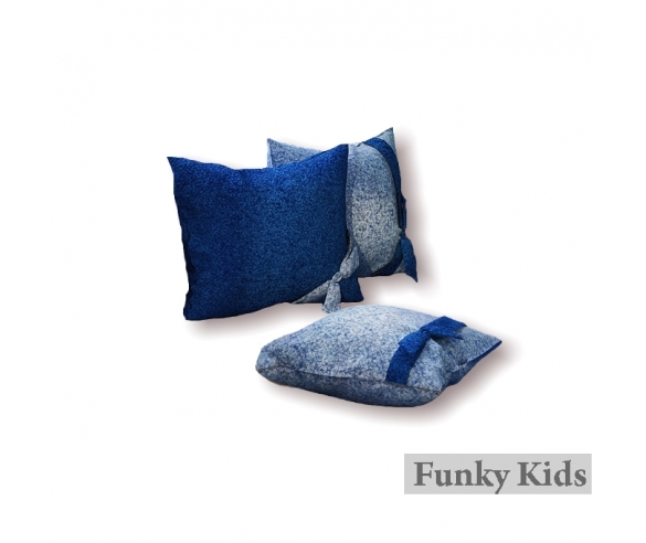 Декоративные подушки 3шт цвет синий