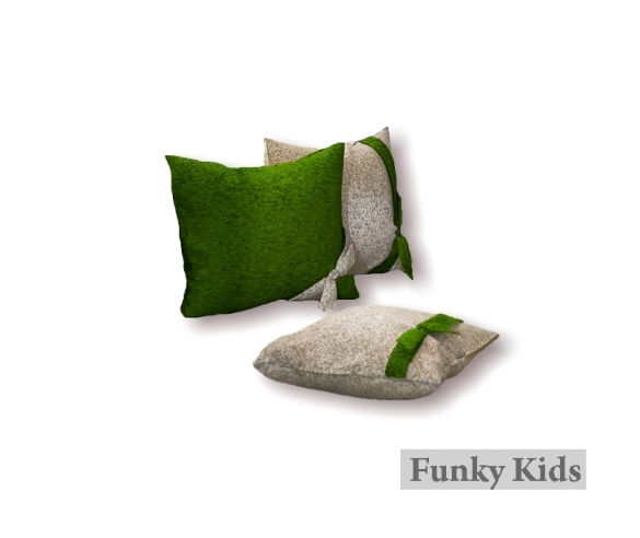 Комплект диванных подушек цвет зеленый 