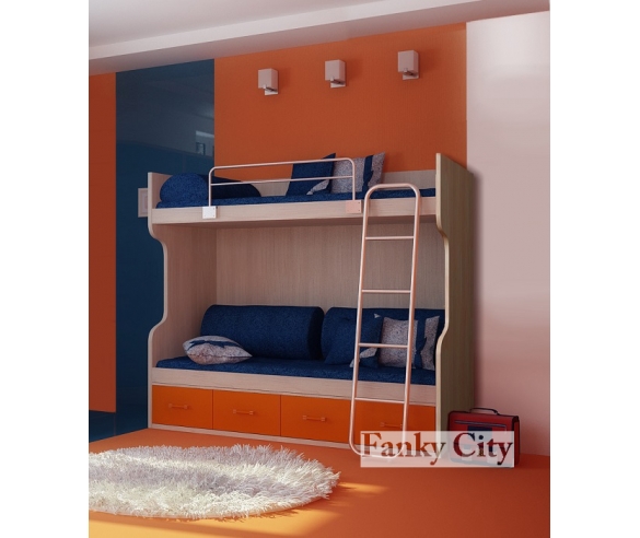 Двухъяруная кровать Фанки Сити