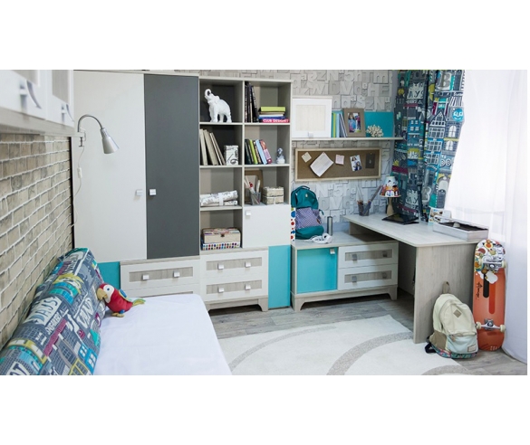 Комплект мебели для детских комнат серия Индиго