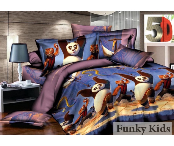 Кунг-фу Панда - детское постельное белье для 1,5 спальных кроватей  