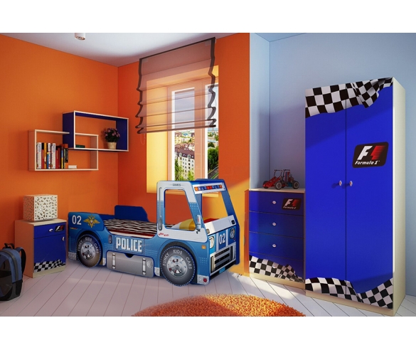 Детская комната Фанки Авто и машинка Полиция  