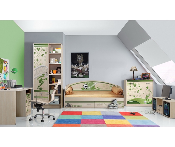 Мебель для мальчиков Фанки Кидз Футбол - готовая комната 