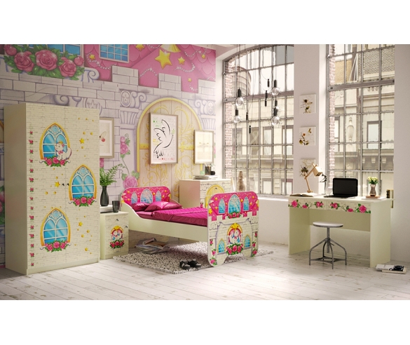 Детская комната Замок Принцесса - мебель для девочек от 3-х лет