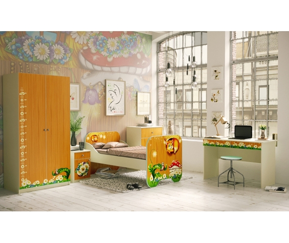 Детская серия мебели Лесная сказка - готовая комната 