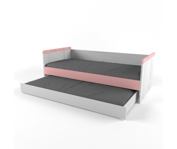 Кровать с дополнительным спальным местом Айскрим/Серый