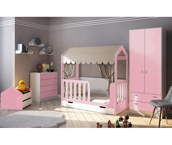Детская мебель Фанки Кидз и кровать Домик Сказка 