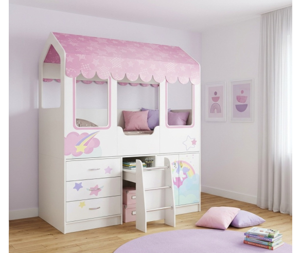 Рисунок на кровати Пони