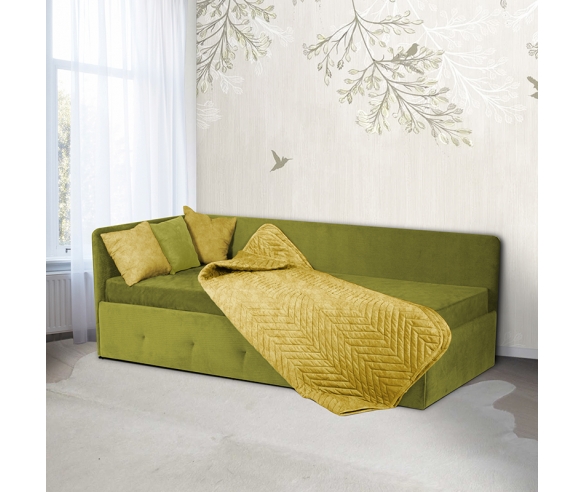 Кровать Сканди в зеленом цвете