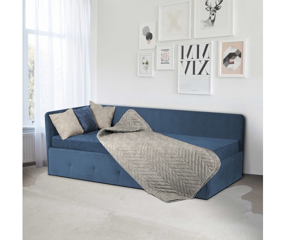 Кровать Сканди в синем цвете