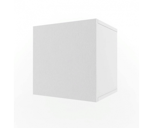 Полка Куб с дверкой, цвет белый 